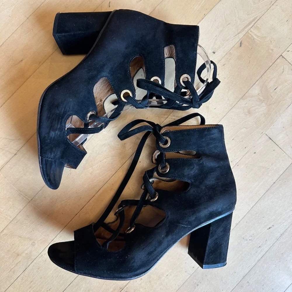 Coach Priscilla Lux Suede Lace Up sandal, 6.5 GD1156 - Picture 4 of 7